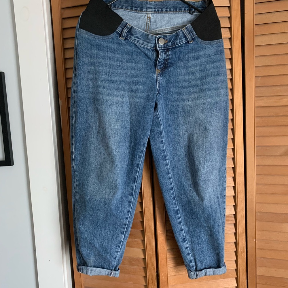 ASOS maternity Blue Ankle distressed Jeans
